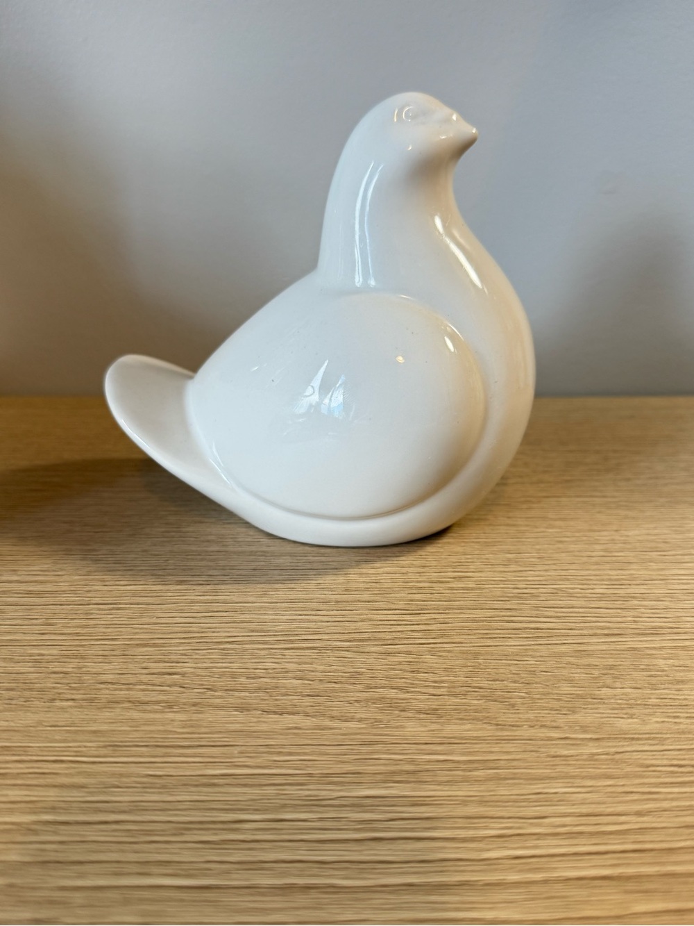 IKEA White Ceramic Bird Ornament